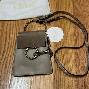 Chloe Faye bracelet crossbody bag Motty grey